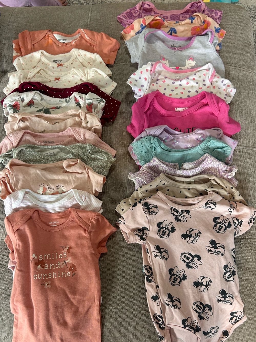 Baby girls 6-12 months Assorted Baby Girls Onesie Bundle
